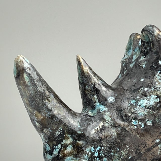 Mid-Century Modern Ceramic Rhinoceros, Italy, 1970s For Sale - Image 3 of 14