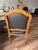 Vintage 1989 Château D’Ax Italian Black Leather Louis XV Armchair For Sale In South Bend - Image 6 of 10