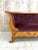 Art Deco Violet Jacquard Velvet and Walnut Wood Canape Sofa For Sale - Image 5 of 10