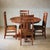 Solid Oak Round Dining Table With 2 Leaves - Michael's Cherry For Sale - Image 9 of 9