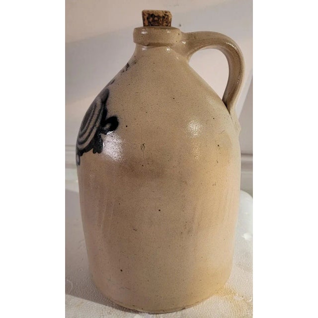 Rustic 19th Century J&e Norton Glazed Crock With Original Cork For Sale - Image 3 of 5