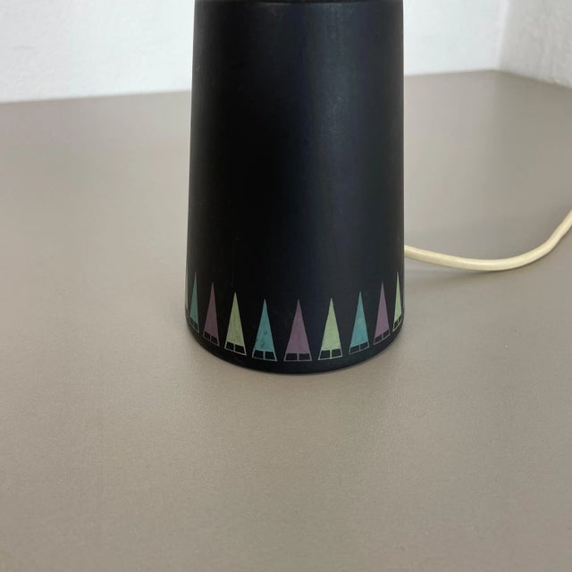 Swedish Glass and Wood Cone Table Light from Hans-Agne Jakobsson, Markaryd, 1960s For Sale - Image 9 of 17