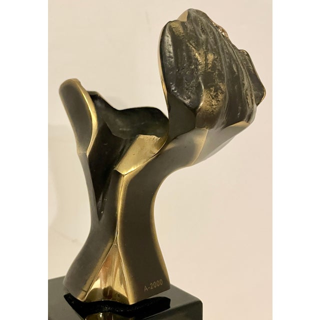 Abstract Brutalist Bronze Sculpture by Jose' Lucas For Sale - Image 10 of 12