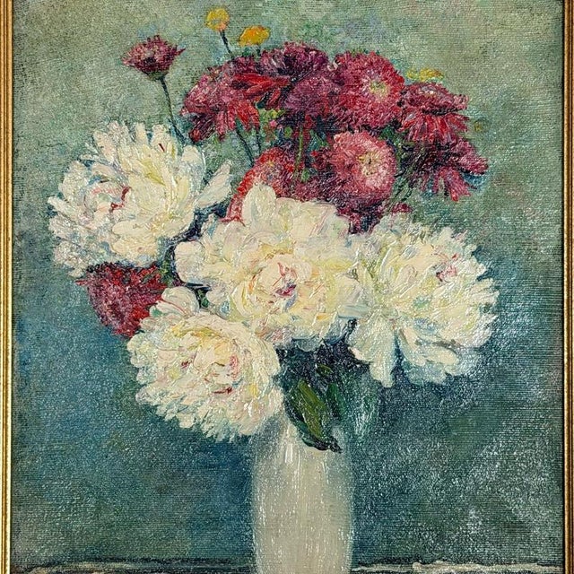 An early 20th century still life by cladius denis (1878-1947). Signed to lower right. Dimensions: framed h 67cm w 55cm d...