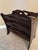 Mid-Century Modern Vintage Wood Magazine Rack For Sale - Image 3 of 9