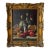 1970s Vintage Impressionist Bread, Fruit & Wine Still Life Oil on Canvas Painting in - Frame For Sale