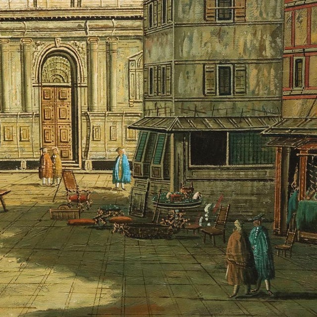 The Campo San Salvador in Venice, 20th Century, Oil on Canvas For Sale - Image 9 of 14