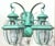 Metal Vintage Brass 2-Light Outdoor Wall Lantern -15” W X 12”h X 8”h For Sale - Image 7 of 10