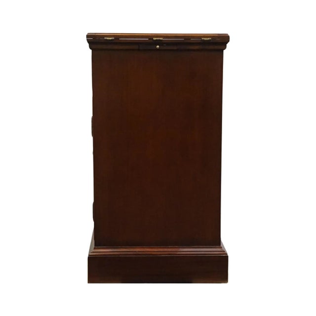 Late 20th Century Hickory Chair Historical James River Collection Solid Mahogany Traditional Style 76" Flip Top Server Buffet For Sale - Image 11 of 13