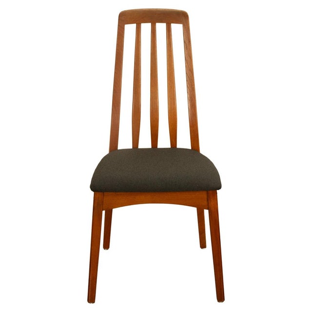 Set 4 Danish Mid Century Modern "Eva" Teak Dining Chairs by Niels Koefoed 1964 For Sale - Image 13 of 18
