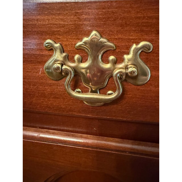 Chestnut 1980s Traditional Cherry Buffet Server For Sale - Image 8 of 9