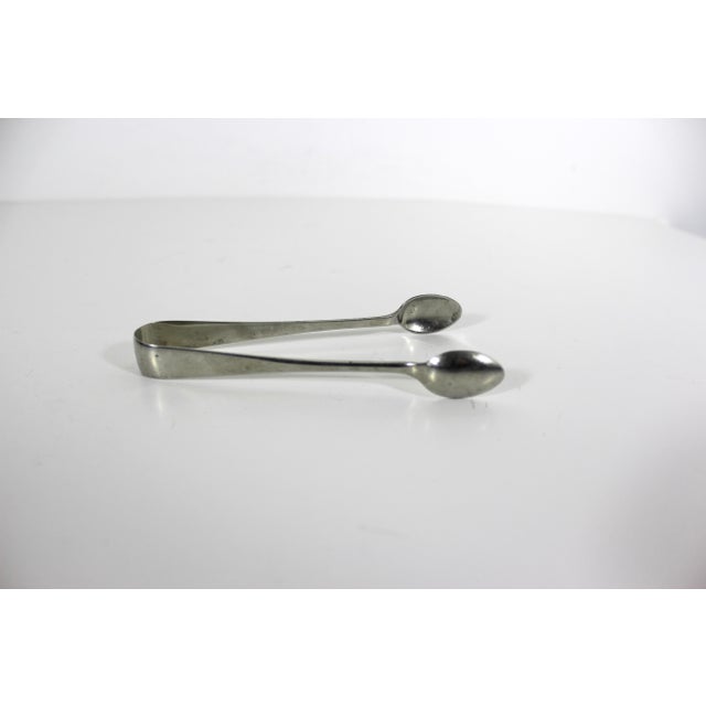 Late 20th Century Vintage Silver Sugar or Ice Tongs Bar Cart Styling For Sale - Image 5 of 10