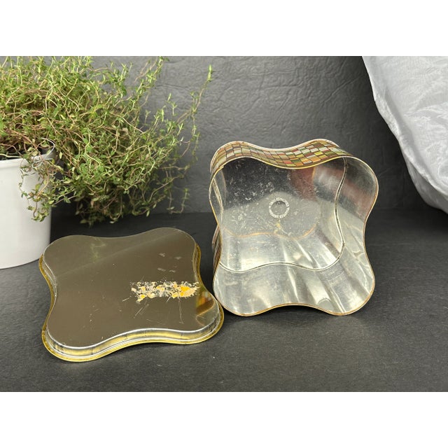 Vintage Decorative Tin Box Made in West Germany For Sale - Image 10 of 12