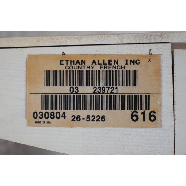 Pair of Ethan Allen Birch Wood French Country Nightstands For Sale - Image 12 of 12