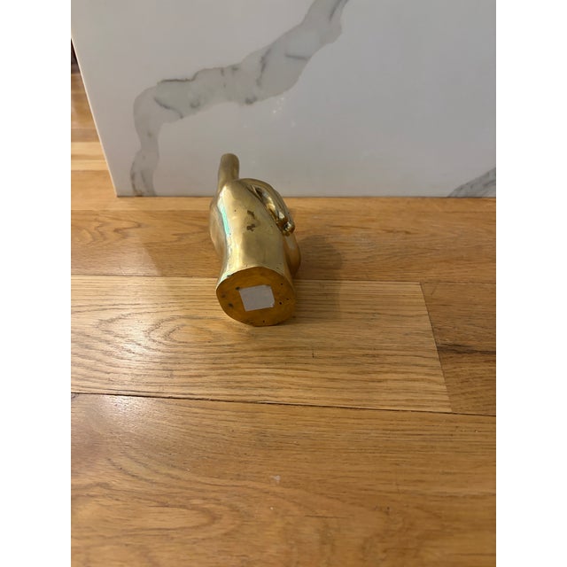 2020s Farella Loft Antique Brass Peace Sign Hand Sculpture For Sale - Image 5 of 7