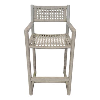 Restoration Hardware Bondi Teak Counter Stool For Sale