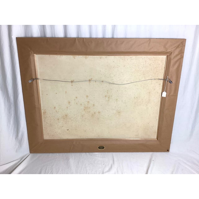 Late 20th Century Large Scale Original Landscape Abstract Oil Painting Signed 47”x37” For Sale - Image 9 of 9