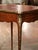 19th Century French Louis XV Leather Top Marquetry Walnut and Bronze Side Table For Sale In Dallas - Image 6 of 9