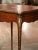 19th Century French Louis XV Walnut Marquetry Side Table With Leather Top For Sale In Dallas - Image 6 of 9