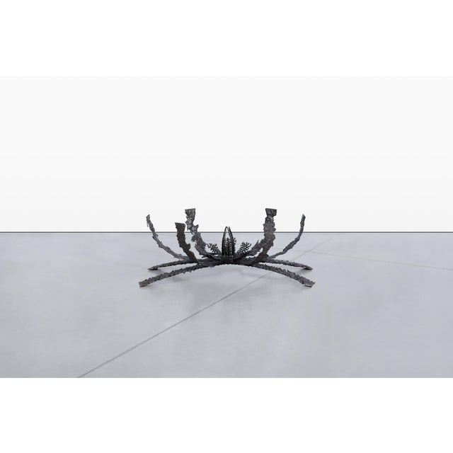 Metal Mid-Century Modern Brutalist Bronze Coffee Table by Daniel Gluck For Sale - Image 7 of 14