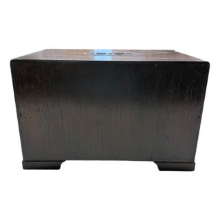Vintage Chinoiserie Handmade Three Drawer Tabletop Box For Sale