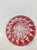 Magnificent Lorraine crystal ashtray. 1960s/70s. with its beautiful ruby ​​red color, it's also a lovely decorative piece....