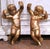 Mid 19th Century Pair of 19th Century Italian Giltwood Wall-Hanging Cherub Sculptures For Sale - Image 5 of 7