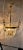 1990s 1990s Vintage Brass & Crystal Bell-Jar Chandelier Pendant Foyer Light For Sale - Image 5 of 12