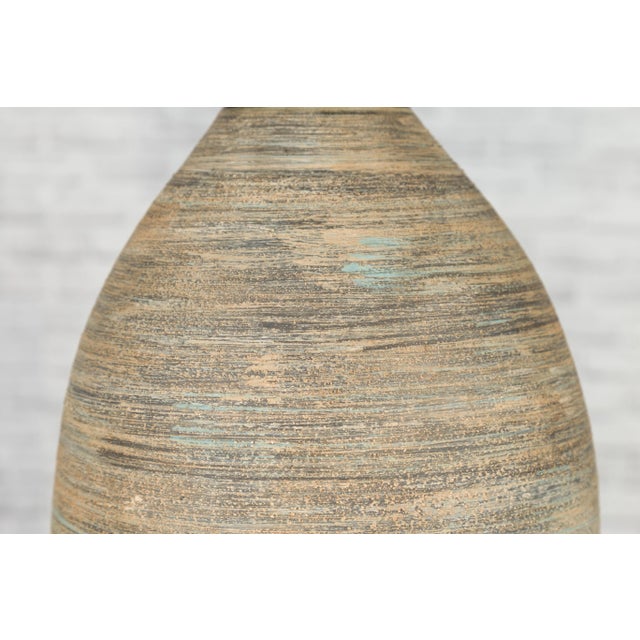 Early 21st Century Northern Thai Chiang Mai Contemporary Textured Vase from the Prem Collection For Sale - Image 5 of 11
