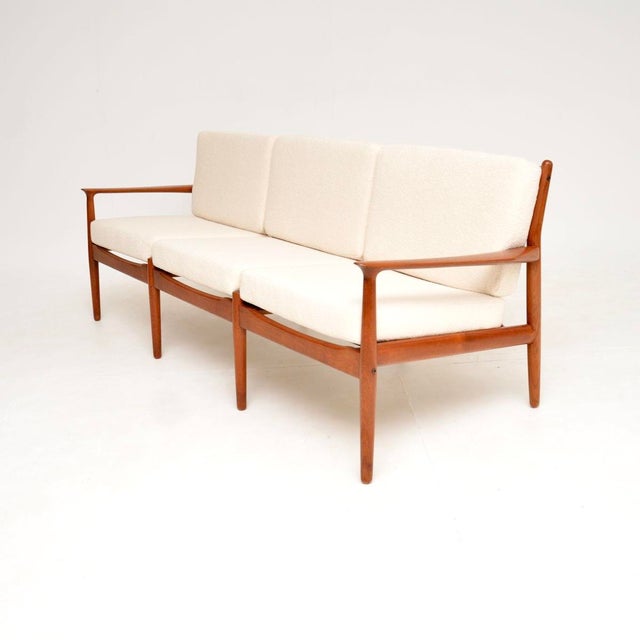 Mid-Century Modern Danish Teak Sofa attributed to Svend Age Eriksen for Glostrup, 1960s For Sale - Image 3 of 12