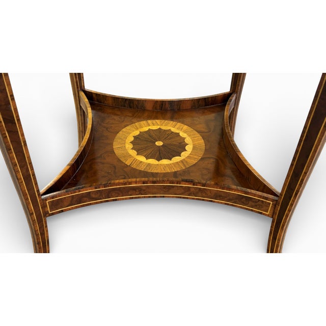 Maitland Smith Marquetry Inlaid Occasional Round Side Table For Sale In Miami - Image 6 of 14