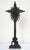 Antique Polychrome Wooden Crucifix on an Ebonized and Gilded Cross. Naples, 1800s For Sale - Image 4 of 5