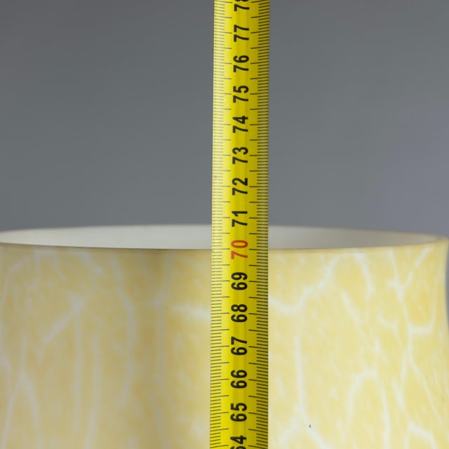 Large Modernist Opal Murano Glass Table Lamp For Sale - Image 12 of 13