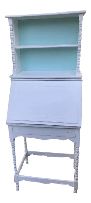 Vintage Spindle Secretary Desk