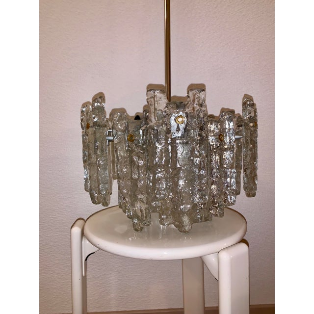 Mid-Century Frosted Glass Pendant by J. T. Kalmar, 1960s For Sale - Image 18 of 18