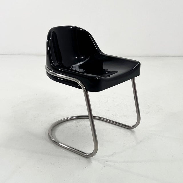 Black Orix Desk Chair by Vittorio Parigi and Nani Prina for Molteni, 1970s For Sale - Image 9 of 9
