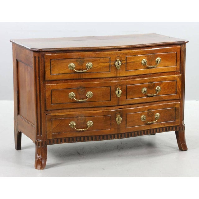 Neoclassical 18th Century Northern Italian Carved Commode For Sale - Image 3 of 10