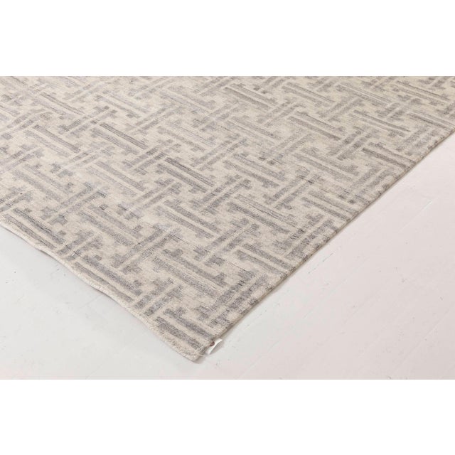 Textile Large Terra Rug Handmade in Natural Wool by Doris Leslie Blau For Sale - Image 7 of 7