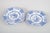 Rörstrand "Hoangho", set of six deep plates. Set of six octagonal deep faience plates from the Hoangho series with blue...