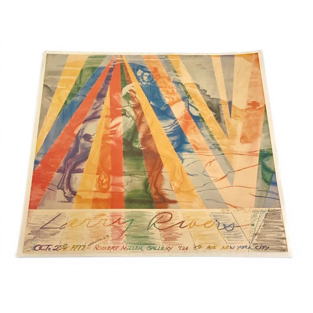 Signed & Numbered Exhibition Poster by Larry Rivers, Robert Miller Gallery, New York, 1977 For Sale - Image 4 of 13