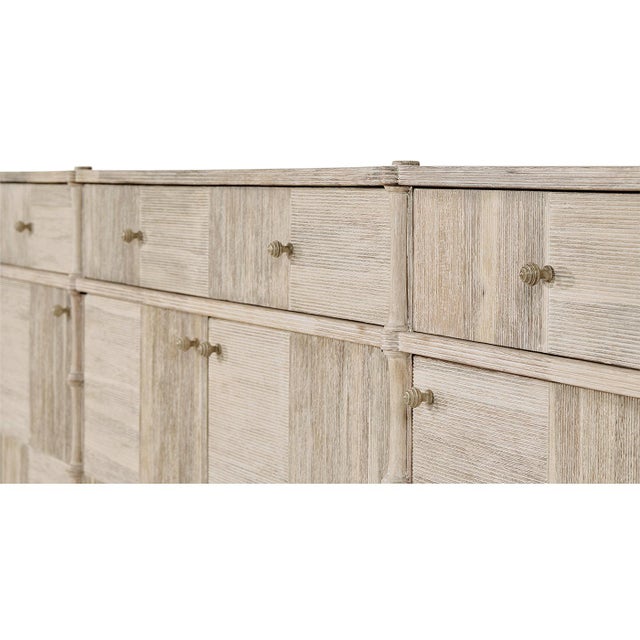Antique White Rustic Washed Buffet Sideboard For Sale - Image 8 of 12