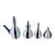 Jonathan Adler Happy Chic Set of 4 Blue & White Striped Ceramic Vessels For Sale