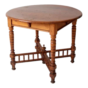 Antique Round Accent Table