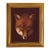 "Sly Fox Head " Framed Print on Canvas in a Gold Antiqued Frame For Sale - Image 4 of 4
