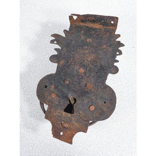 Antique Lock with Iron Key, 1800s For Sale - Image 12 of 18