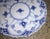 White 1980s Royal Copenhagen Blue Fluted Half Lace Cup & Saucer 1035 For Sale - Image 8 of 9