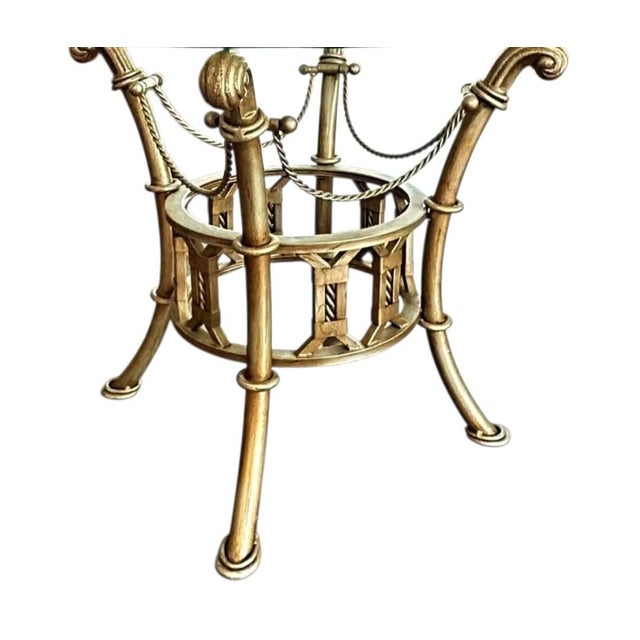 Maitland - Smith 1970s Elevate Your Space With Timeless Grandeur of Maitland-Smith Mid-Century Neoclassical Gilt Side Tables For Sale - Image 4 of 7