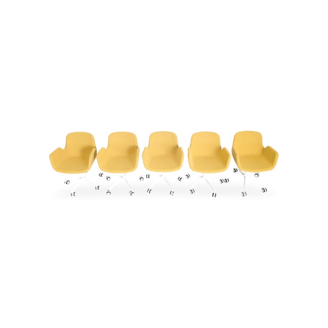S131 Chairs with Hee Welling Fabric Armrests from Lapalma, Set of 5 For Sale - Image 13 of 13