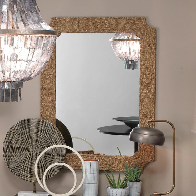Jamie Young Marina Seagrass Mirror For Sale In Los Angeles - Image 6 of 7