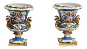 19th Century Medici Vases in Sèvres Porcelain, Set of 2